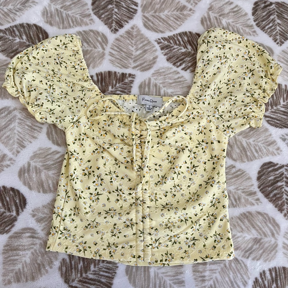 Yellow Floral Blouse